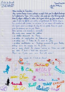 A toi de dire : Lettre de Limerol