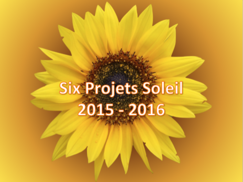 Ressources complémentaires 2015-2016 : Diaporama Projets Soleil 1516